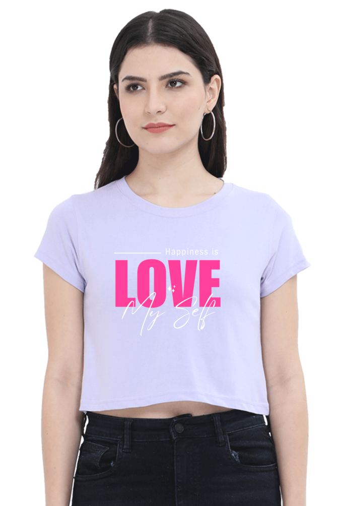 Love Myself Women Crop Top | Evrbay