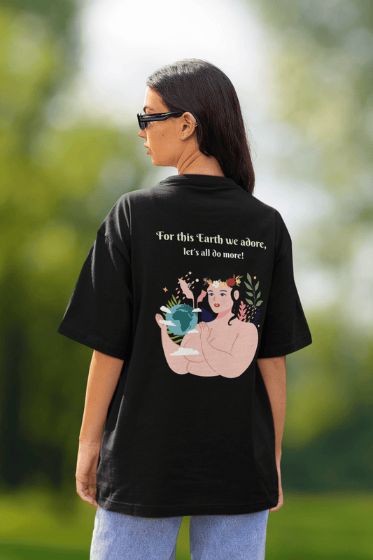 Earth Day Dual Print Oversized Tee Unisex