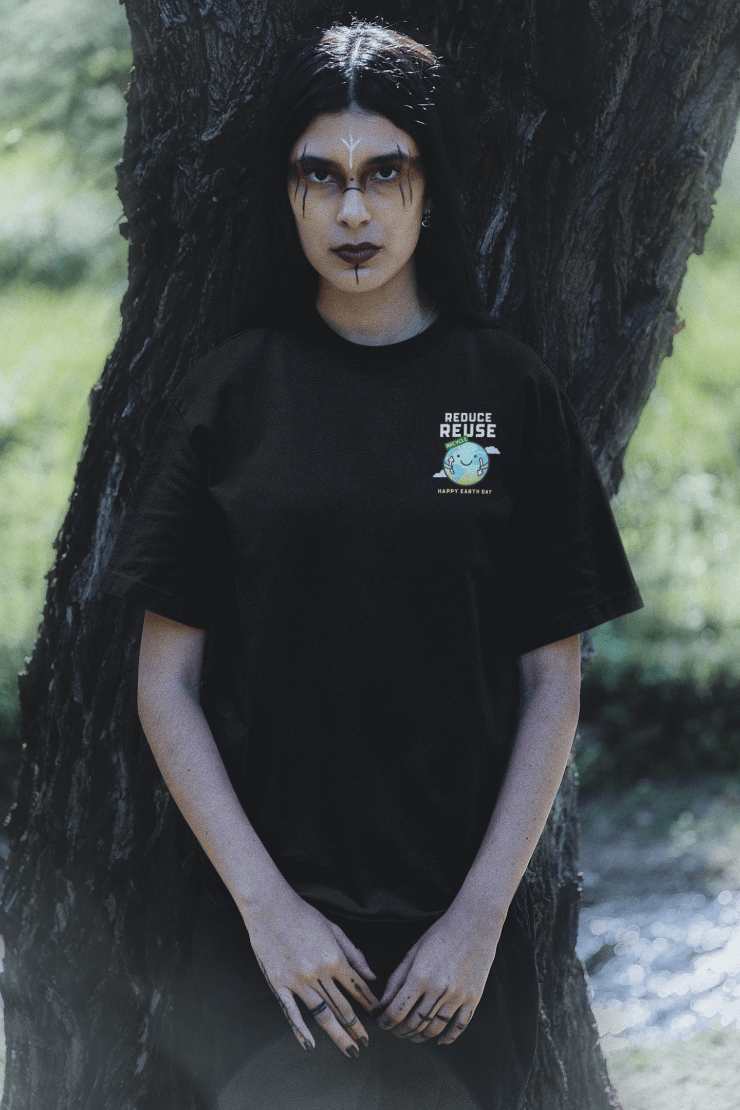 Earth Day Dual Print Oversized Tee Unisex