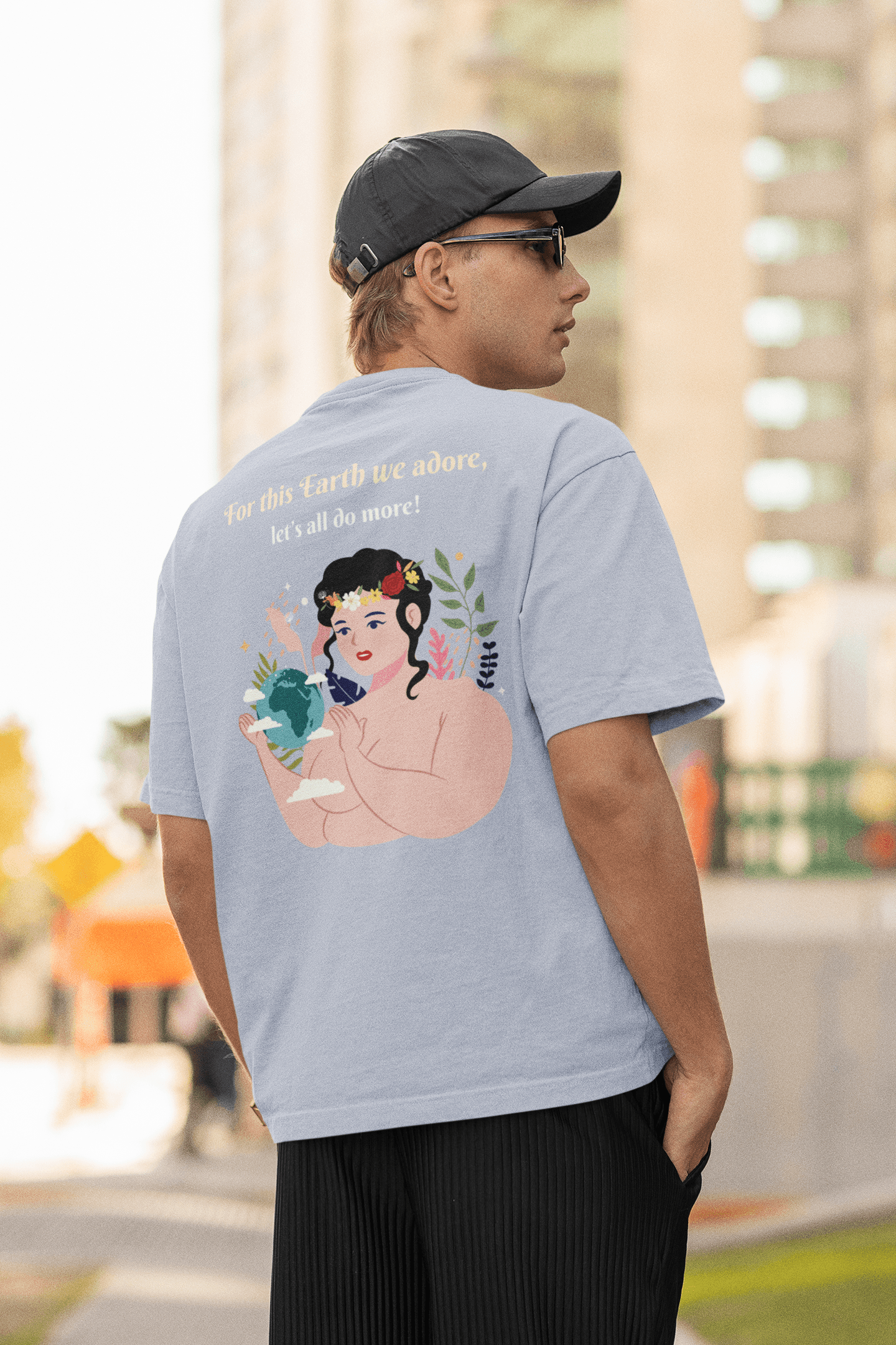 Earth Day Dual Print Oversized Tee Unisex