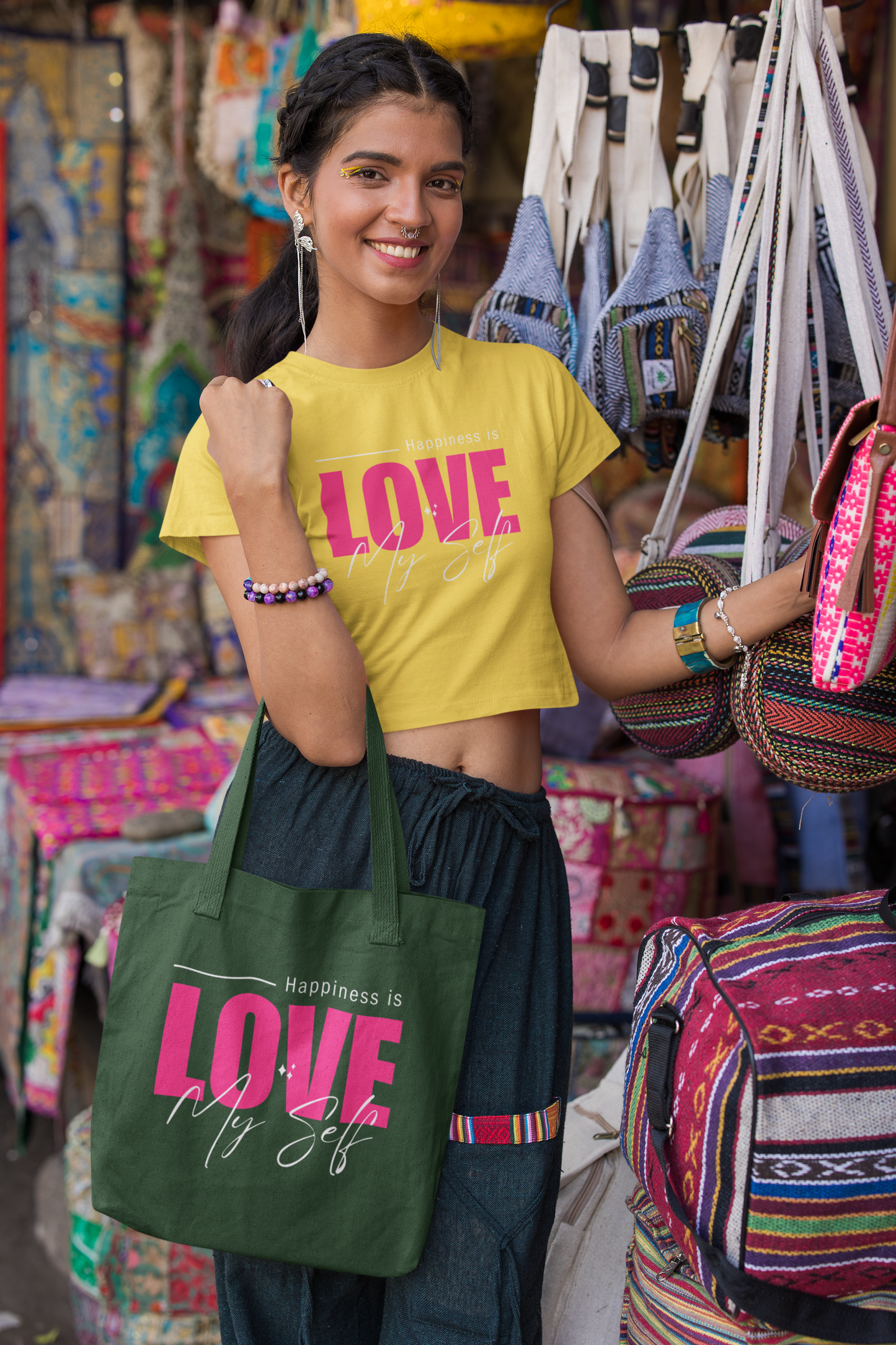 Love Myself Women Crop Top | Evrbay