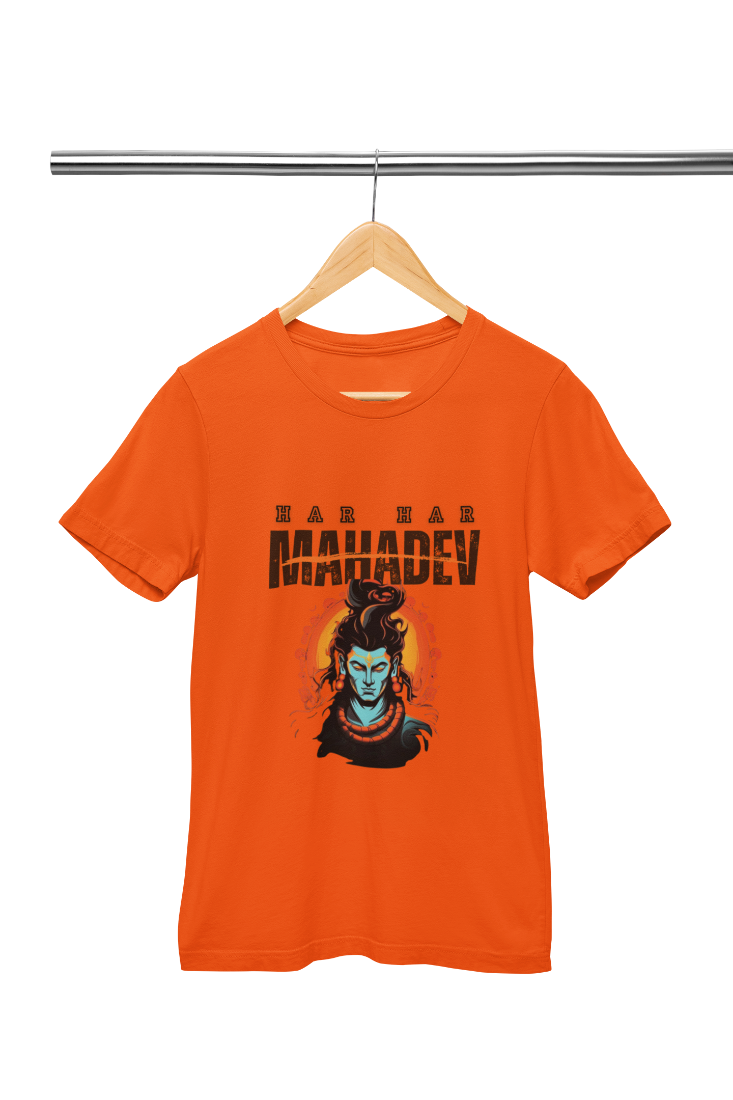 Har Har Mahadev with image T-Shirt For Men and Women