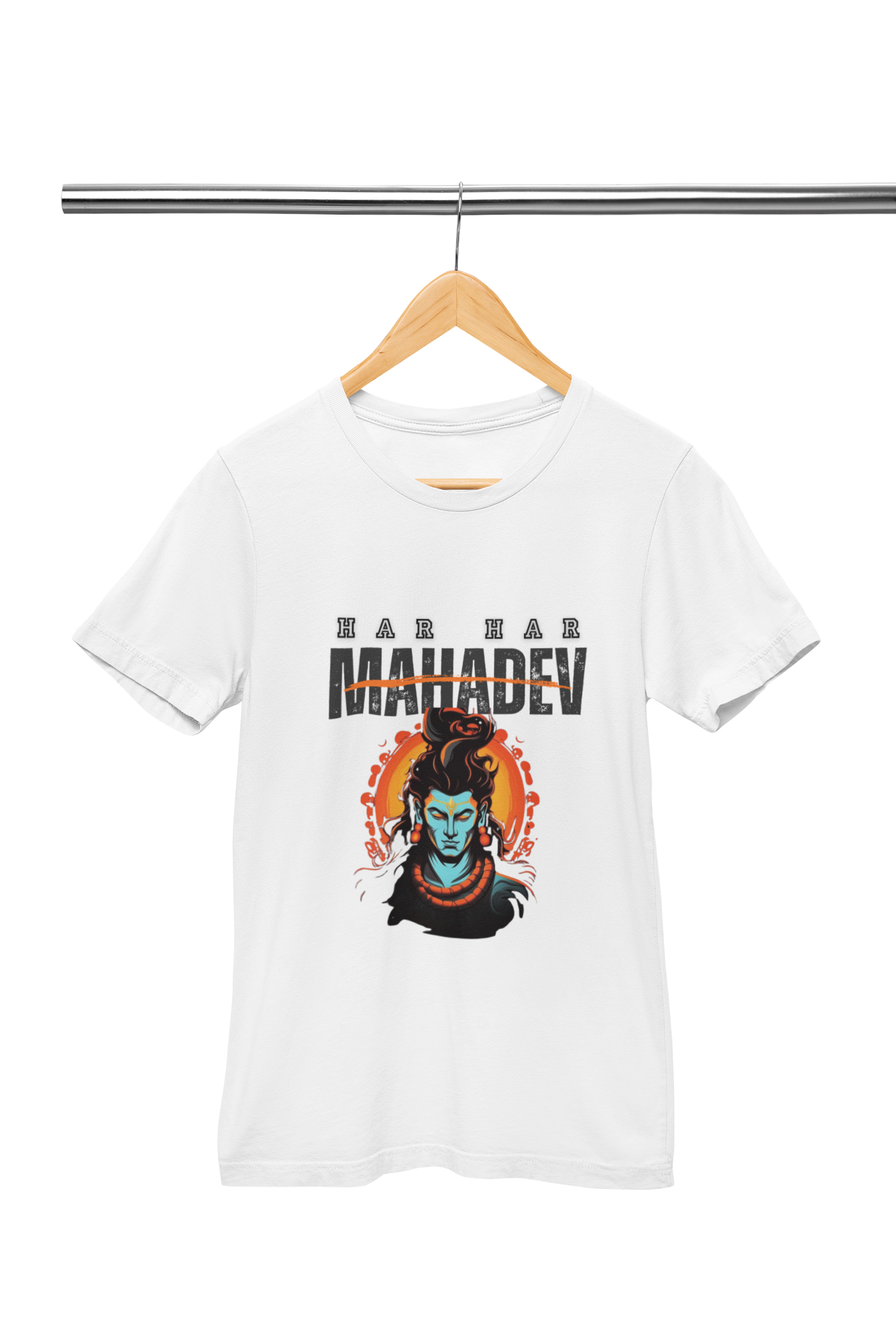 Har Har Mahadev with image T-Shirt For Men and Women