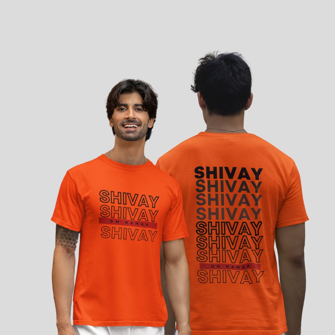 Shivay Shivay Dual Side Printed T-Shirt For Men and Women